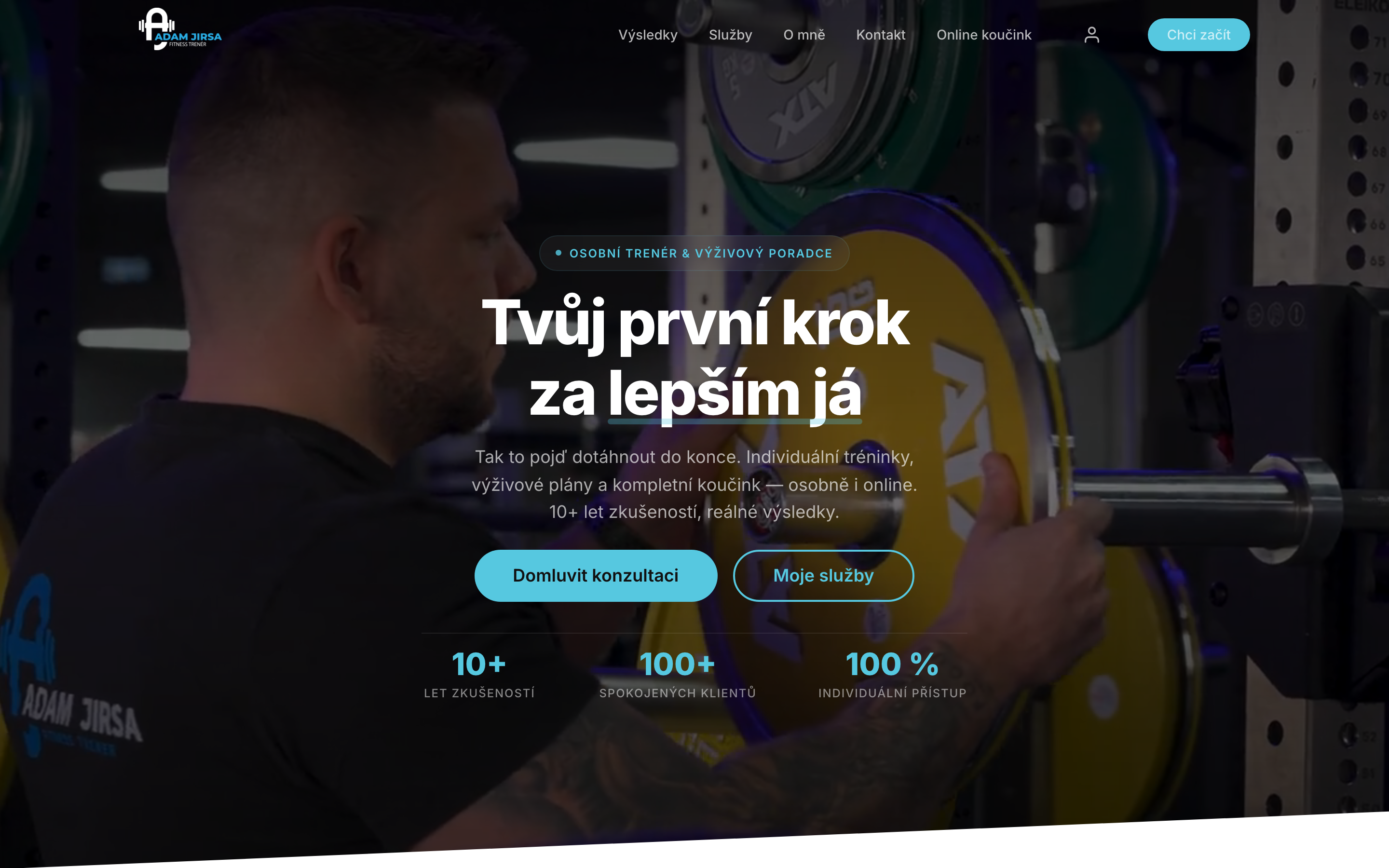 Adam Jirsa — náhled webu