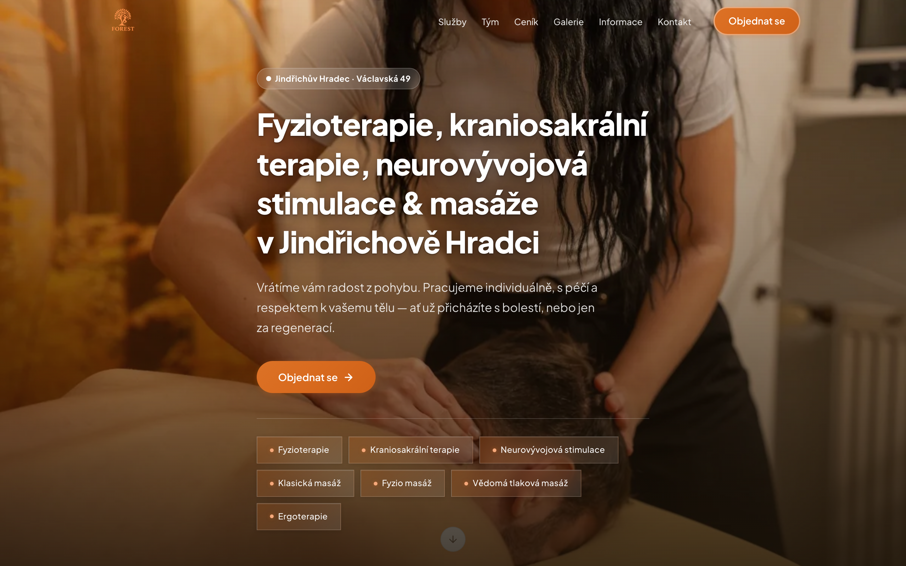 Forest JH — náhled webu